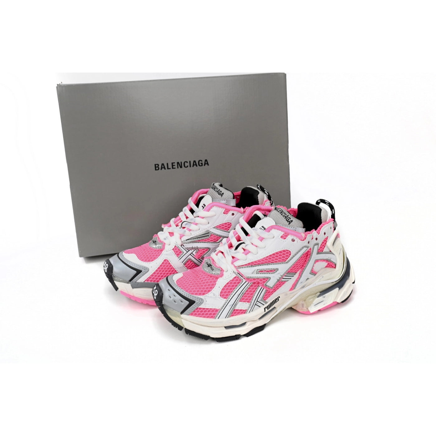 Balenciaga Runner White Red Powder