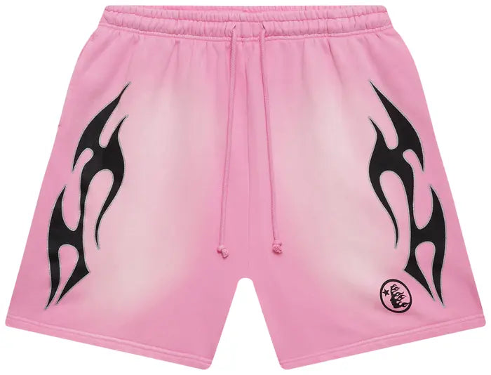 Hellstar x Complex Sports Flame Shorts 'Pink'