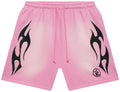 Hellstar x Complex Sports Flame Shorts 'Pink'