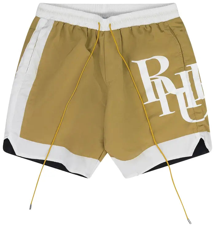 Rhude Side Logo Shorts 'Beige'