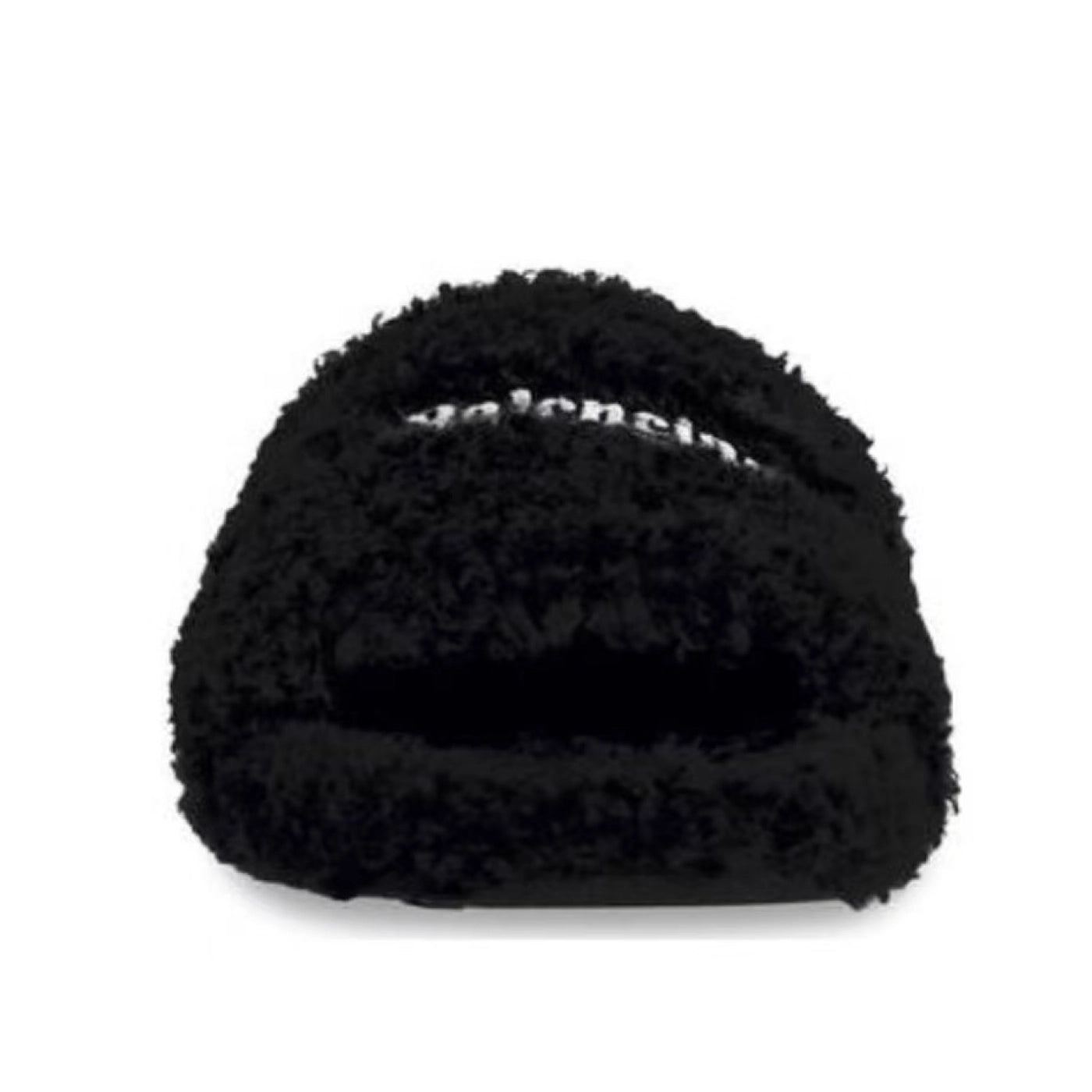 Balenciaga Furry Slide Black