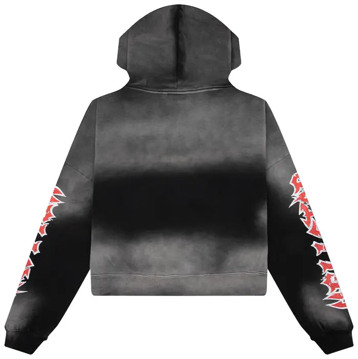 Hellstar Stars Shine Graffiti Hoodie 'Black'