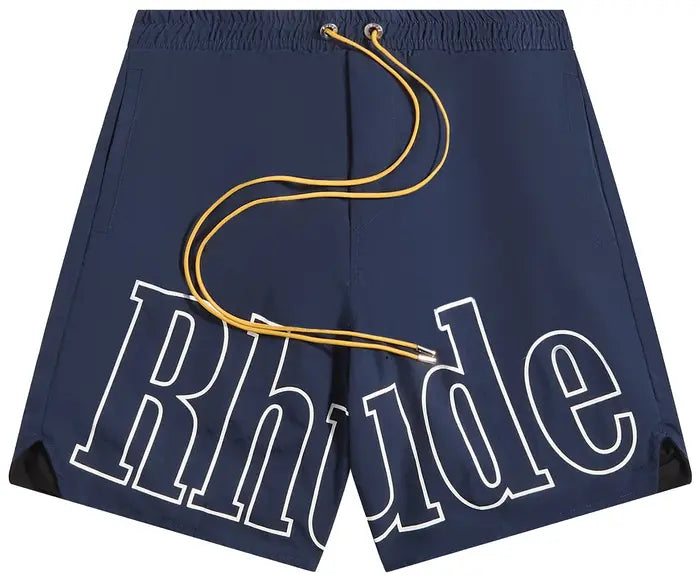 Rhude Logo Shorts 'Navy'