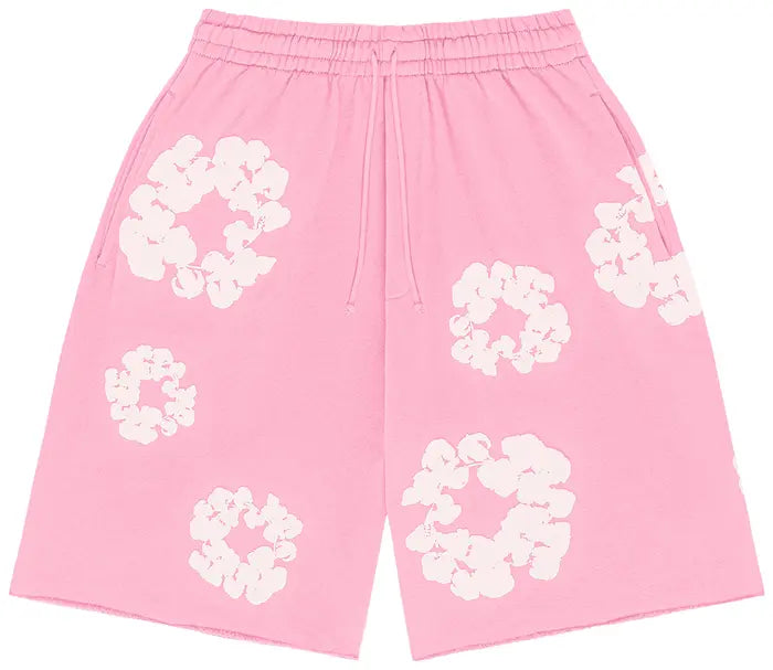 Denim Tears The Cotton Wreath Shorts 'Pink'