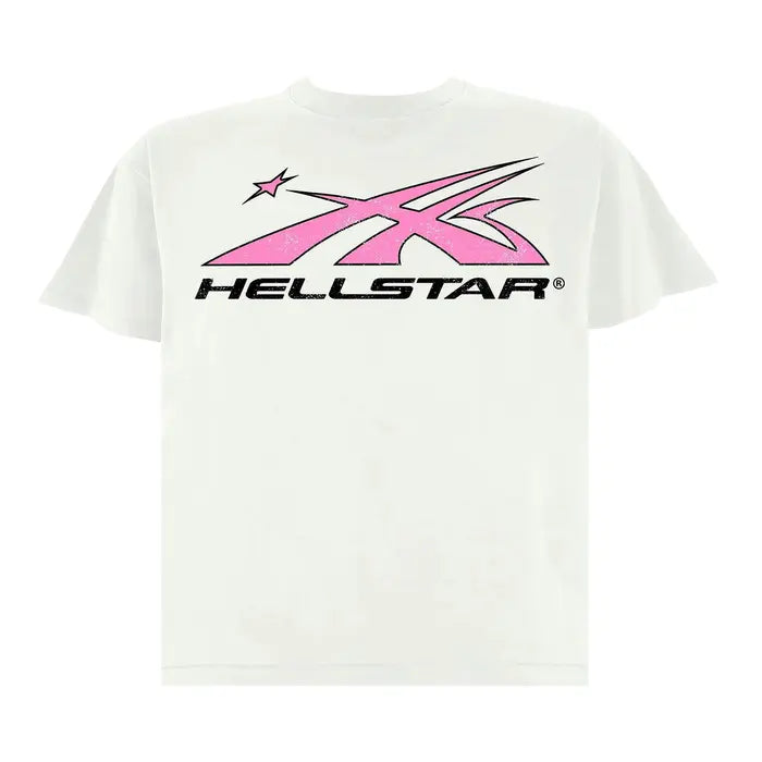 Hellstar Sport Logo T-Shirt 'White/Pink'