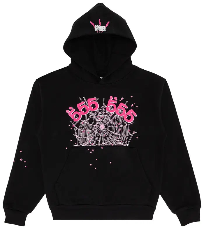 Sp5der Angel Number Hoodie 'Black'