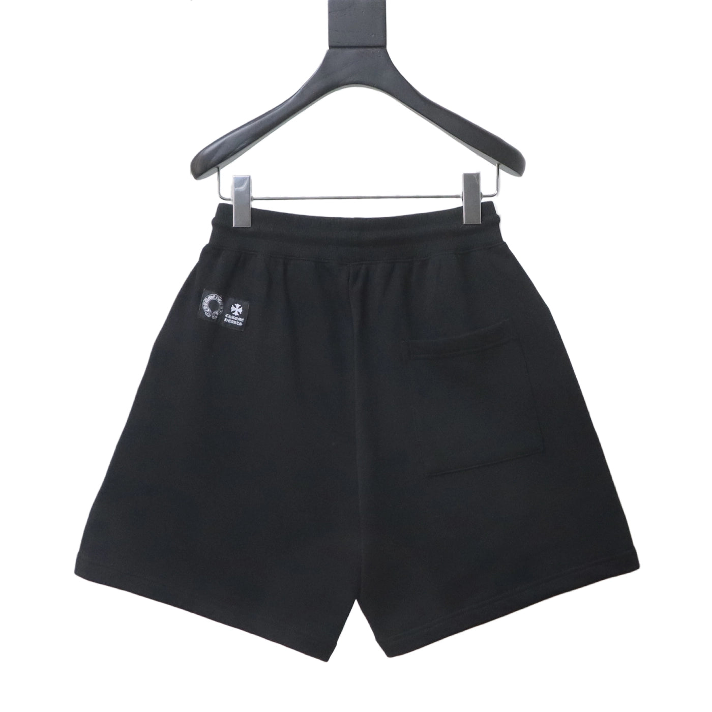 Chrome Hearts Red Tongue Patch Embroidered Shorts black