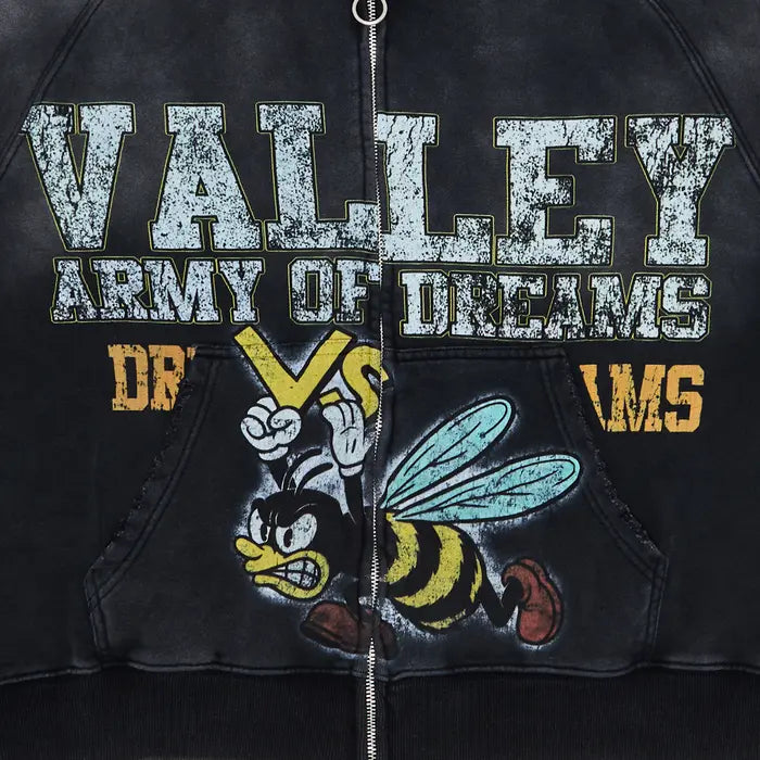 Vale Forever Army Zip Up Black'