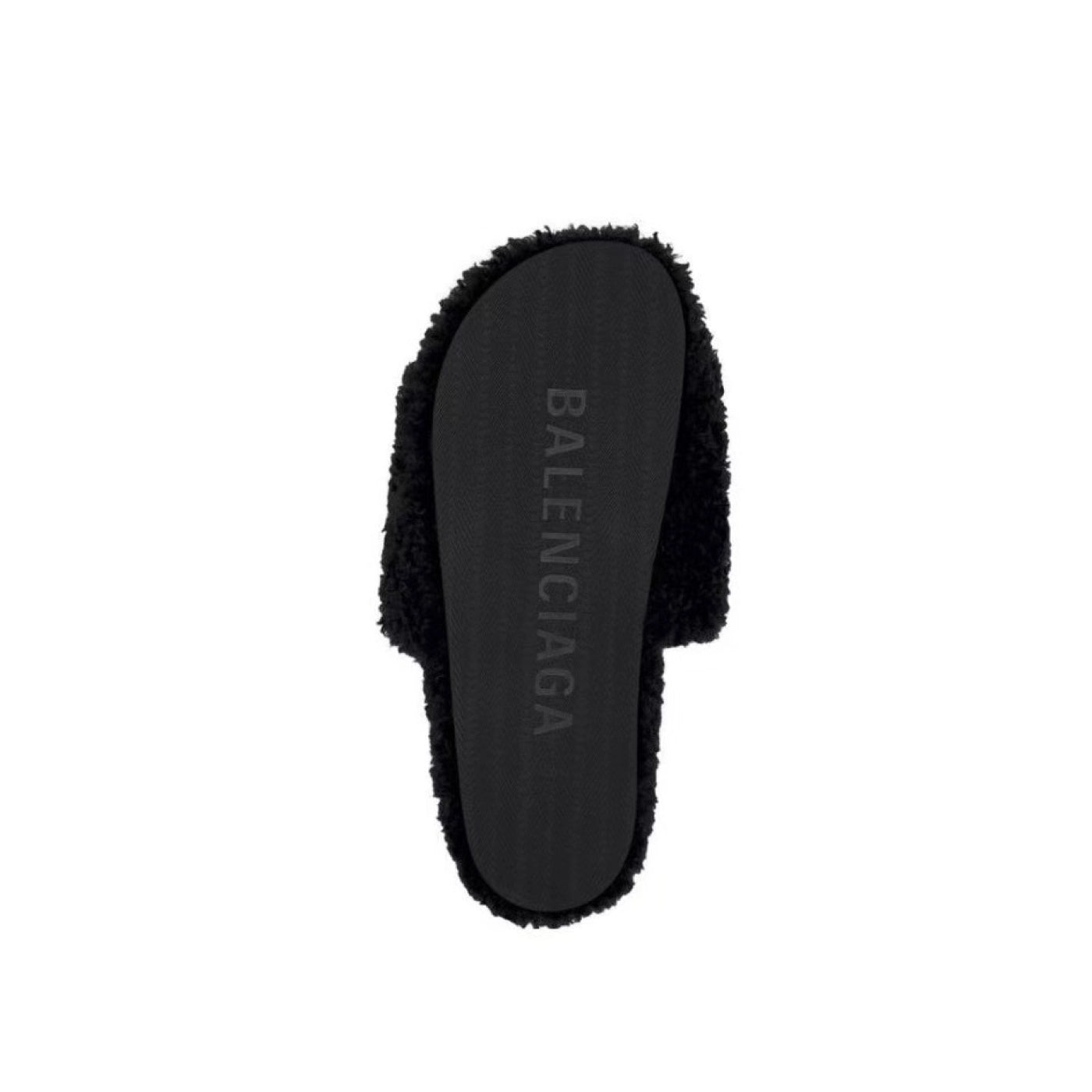 Balenciaga Furry Slide Black