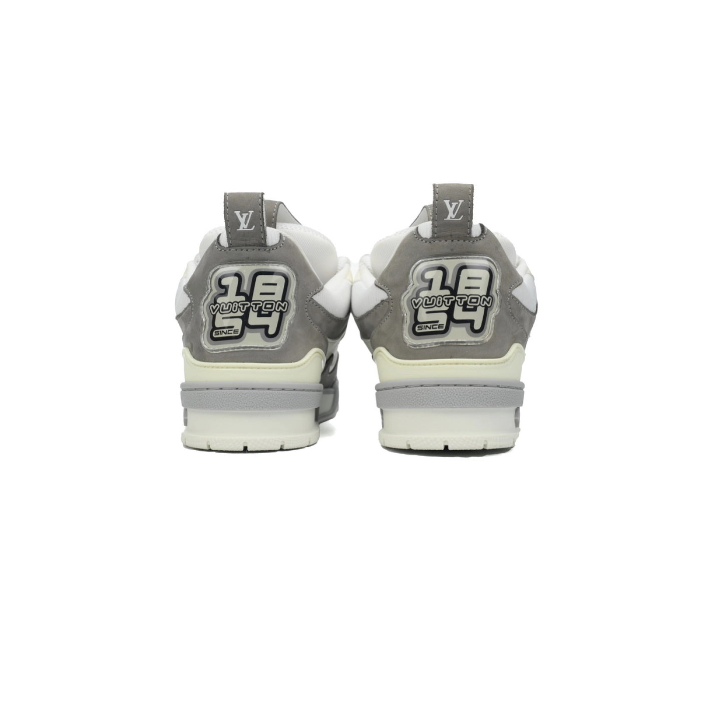 Louis Vuitton Leather lace up Fashionable Board Shoes White