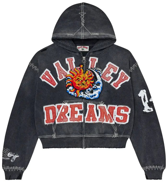 Vale Forever Sunny Zip Up 'Black'