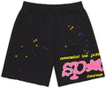 Sp5der Punk V2 Sweatshort 'Black'