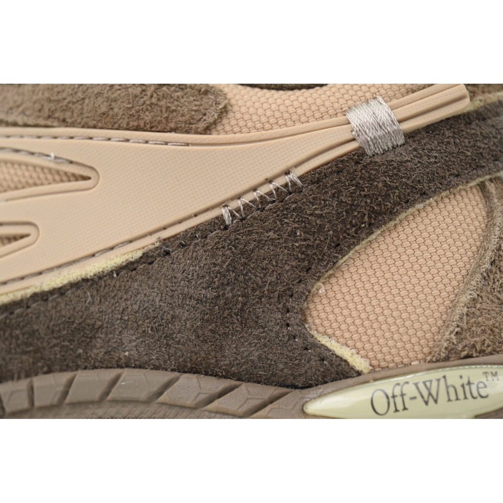 OFF-WHITE Out Of Coffee Brown sneaker