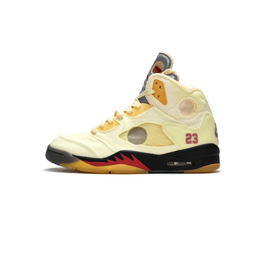 OFF White x Air Jordan 5 Retro SP Sail