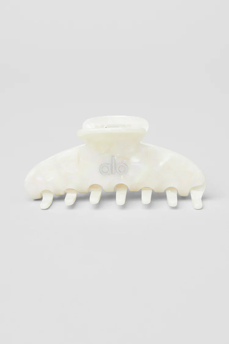 Alo hair clip white pearl