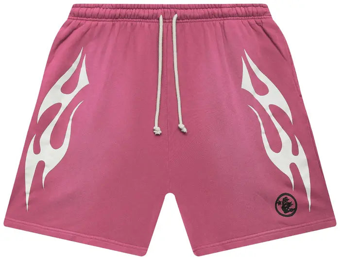 Hellstar Flame Shorts 'Pink'