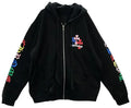Chrome Hearts Cross Logo Zip Up Hoodie 'Black/Multicolo
