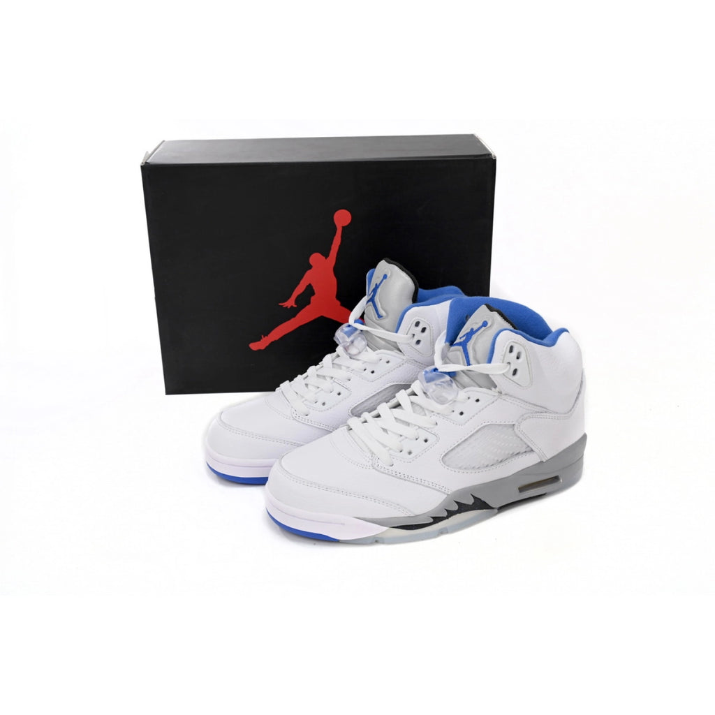 Air Jordan 5 Retro White Stealth