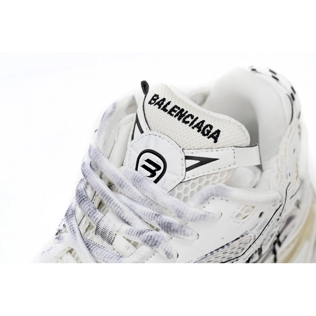 Balenciaga Runner White And Black Characters