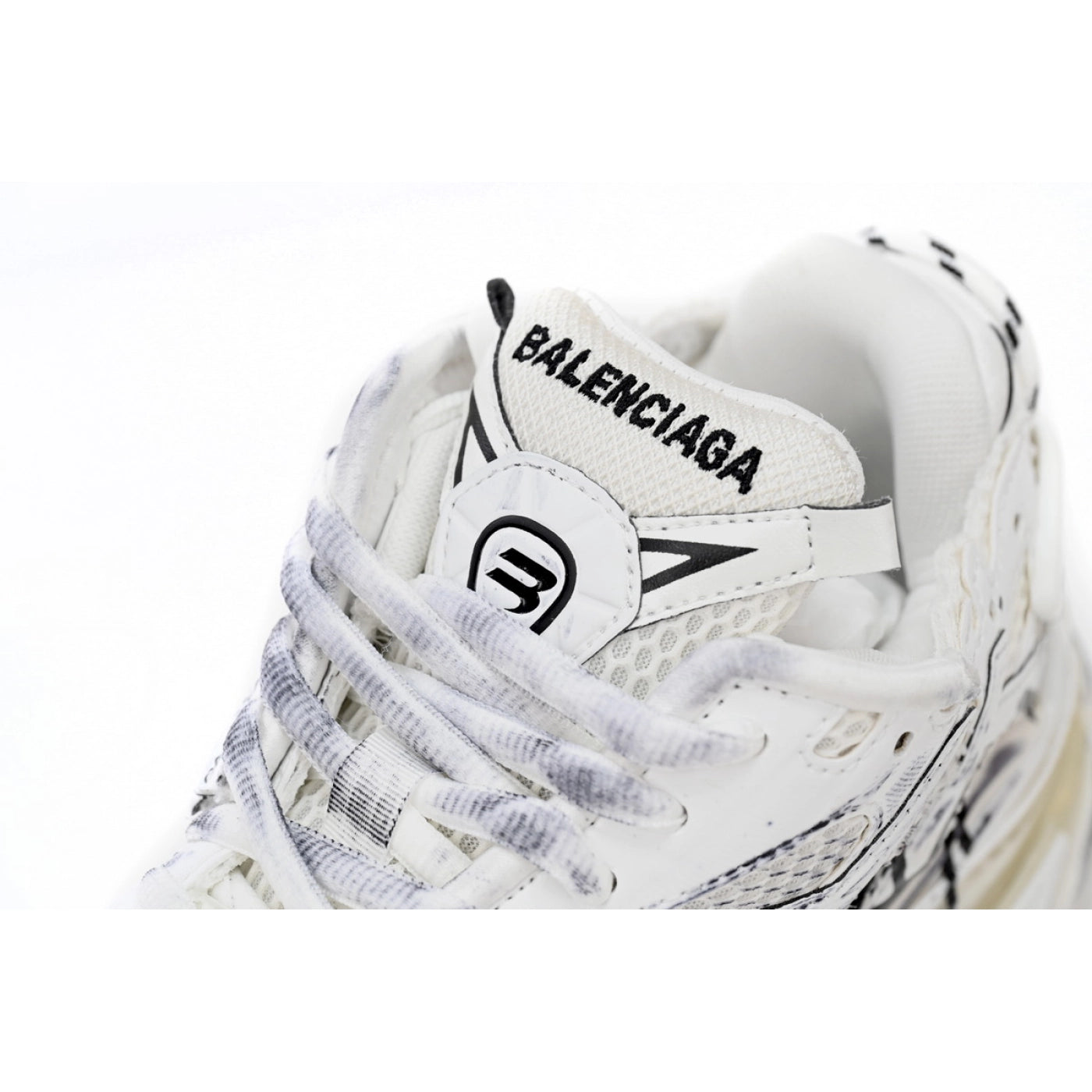 Balenciaga Runner White And Black Characters