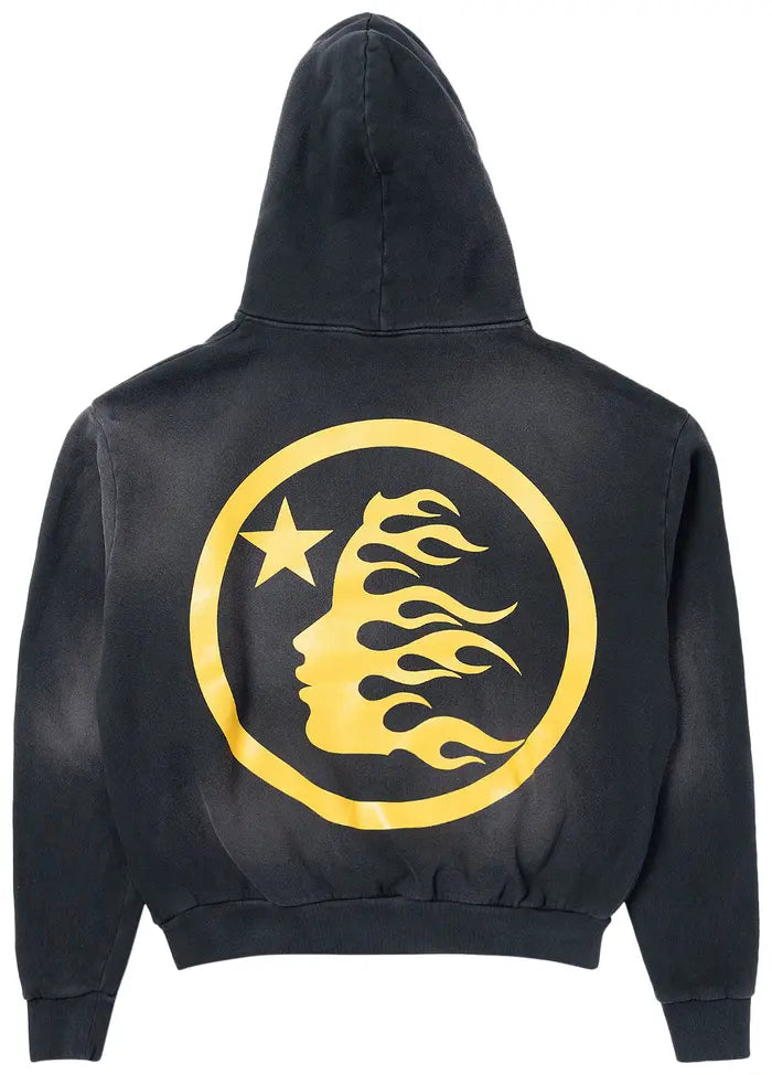 Hellstar No Guts No Glory Hoodie 'Washed Black'