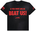 Hellstar Beat Us! T-Shirt 'Black/Red'
