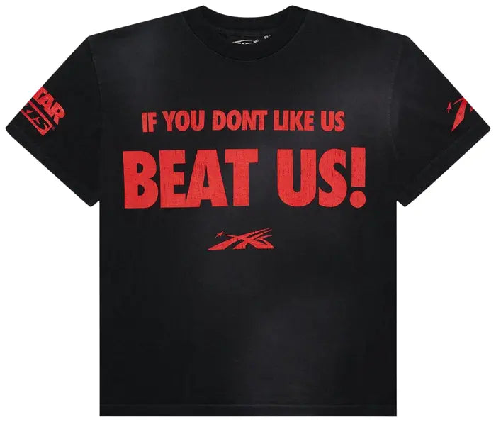 Hellstar Beat Us! T-Shirt 'Black/Red'