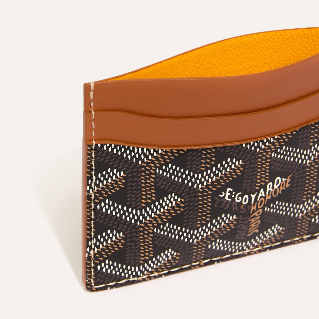 Saint-Sulpice Card Wallet black and tan