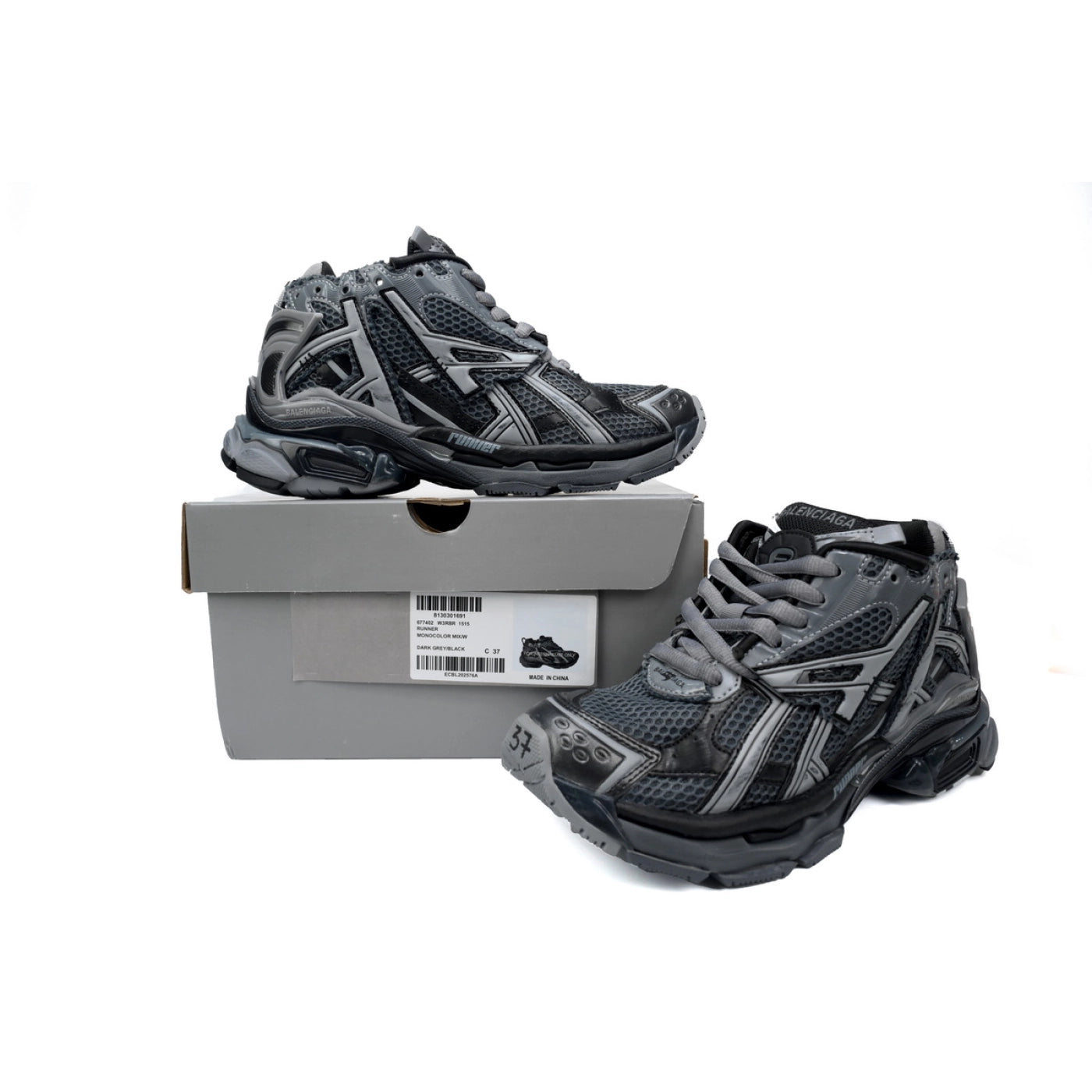 Balenciaga Runner All Black Gray