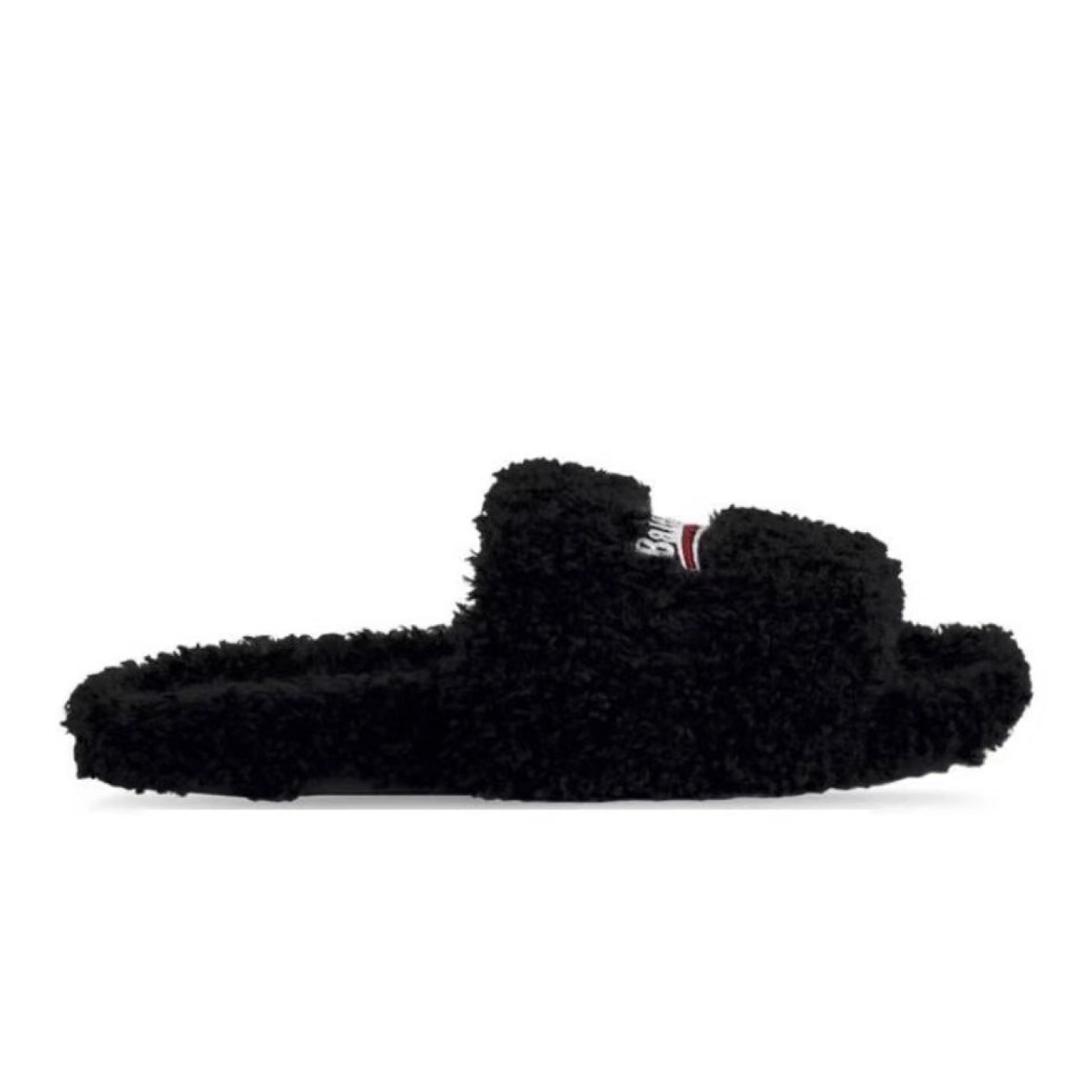Balenciaga Furry Slide Black
