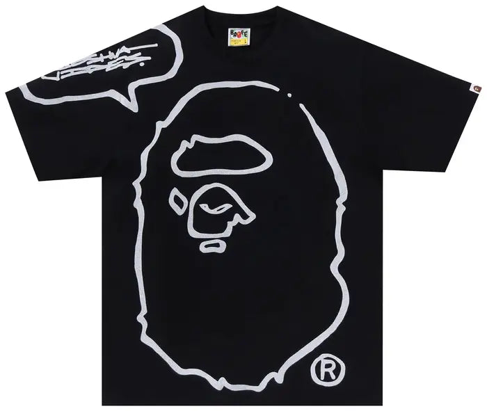 BAPE x Joshua Vides Ape Head Tee 'Black' t-shirt