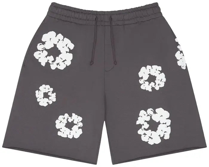 Denim Tears Cotton Wreath Sweatshorts 'Charcoal'