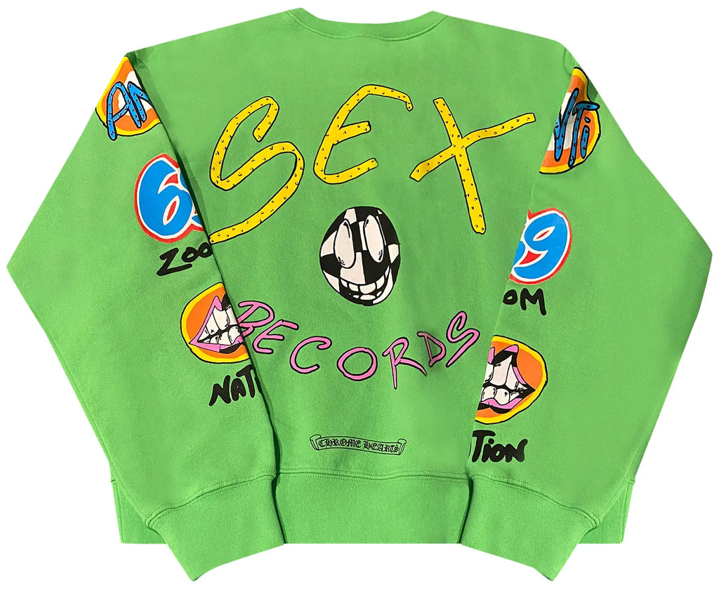 Chrome Hearts x Matty Boy Sex Records Crewneck 'Green'