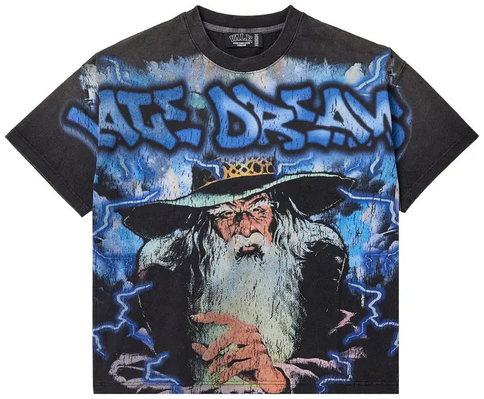 Vale Forever Wizard Big Tee 'Black/Blue' t-shirt