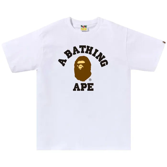 BAPE College t-shirt  'White'