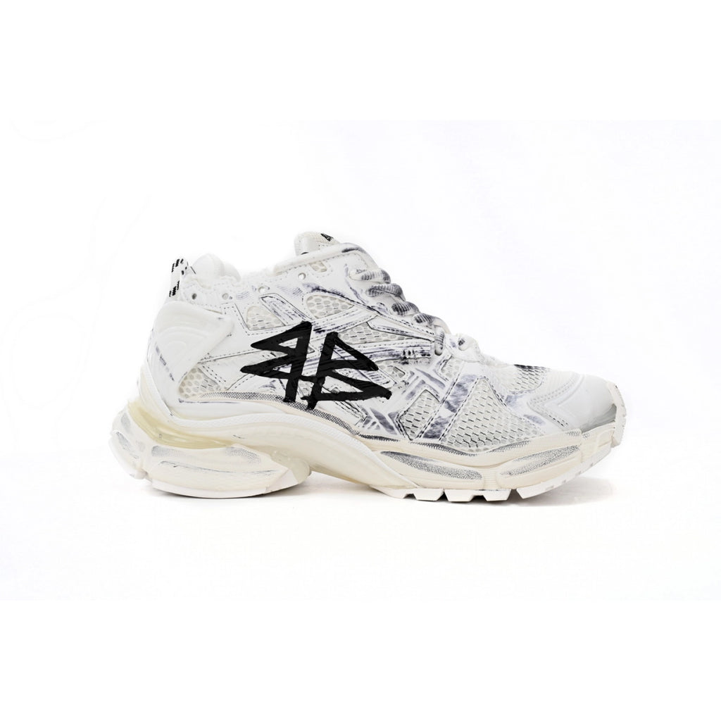 Balenciaga Runner White And Black Characters