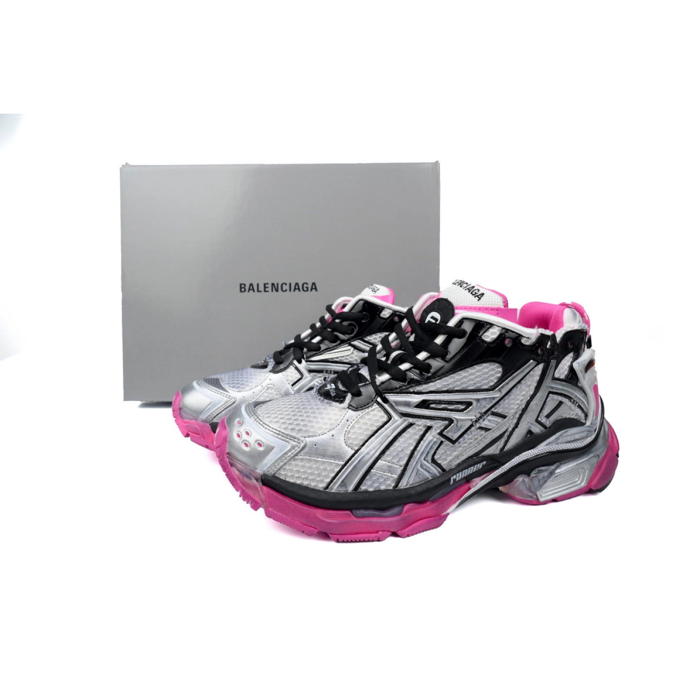 Balenciaga Runner Silver Red