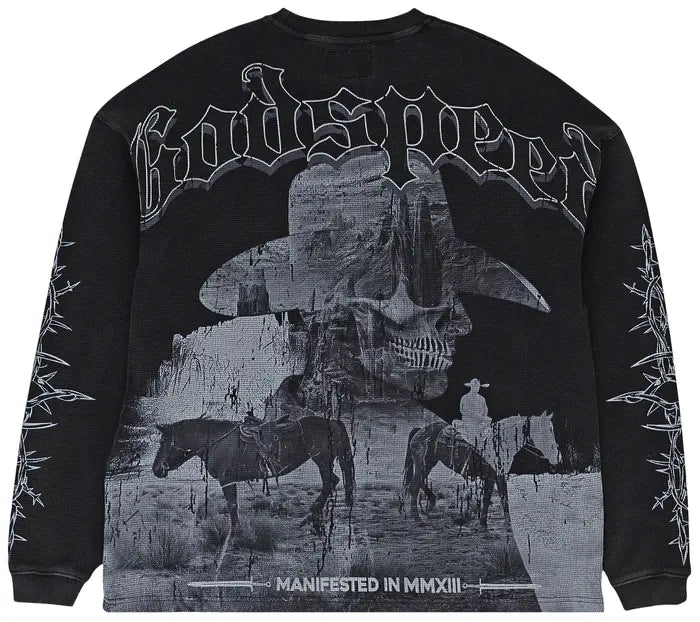 Godspeed Once Upon A Time Thermal Long-Sleeve T-Shirt 'Black Wash'