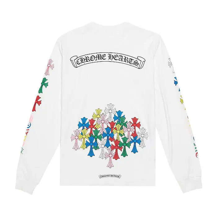 Chrome Hearts Multi Color Cross Long-Sleeve 'White'