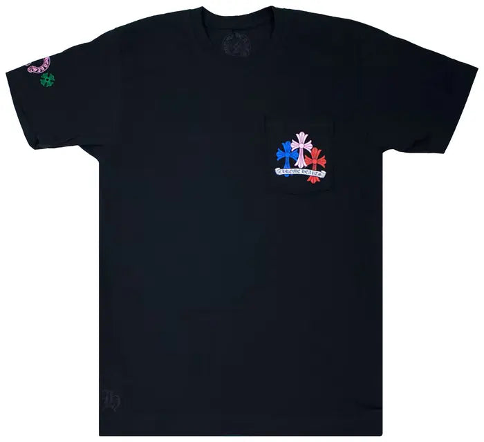 Chrome Hearts Cross Cemetery Tee 'Black/Multicolor'