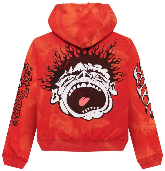 Hellstar Records Pullover Hoodie 'Lava'