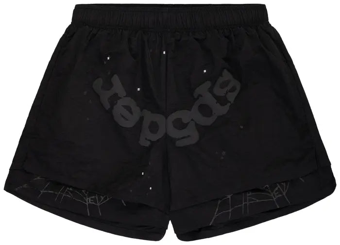 Sp5der OG Web Double Layer Short 'Black'